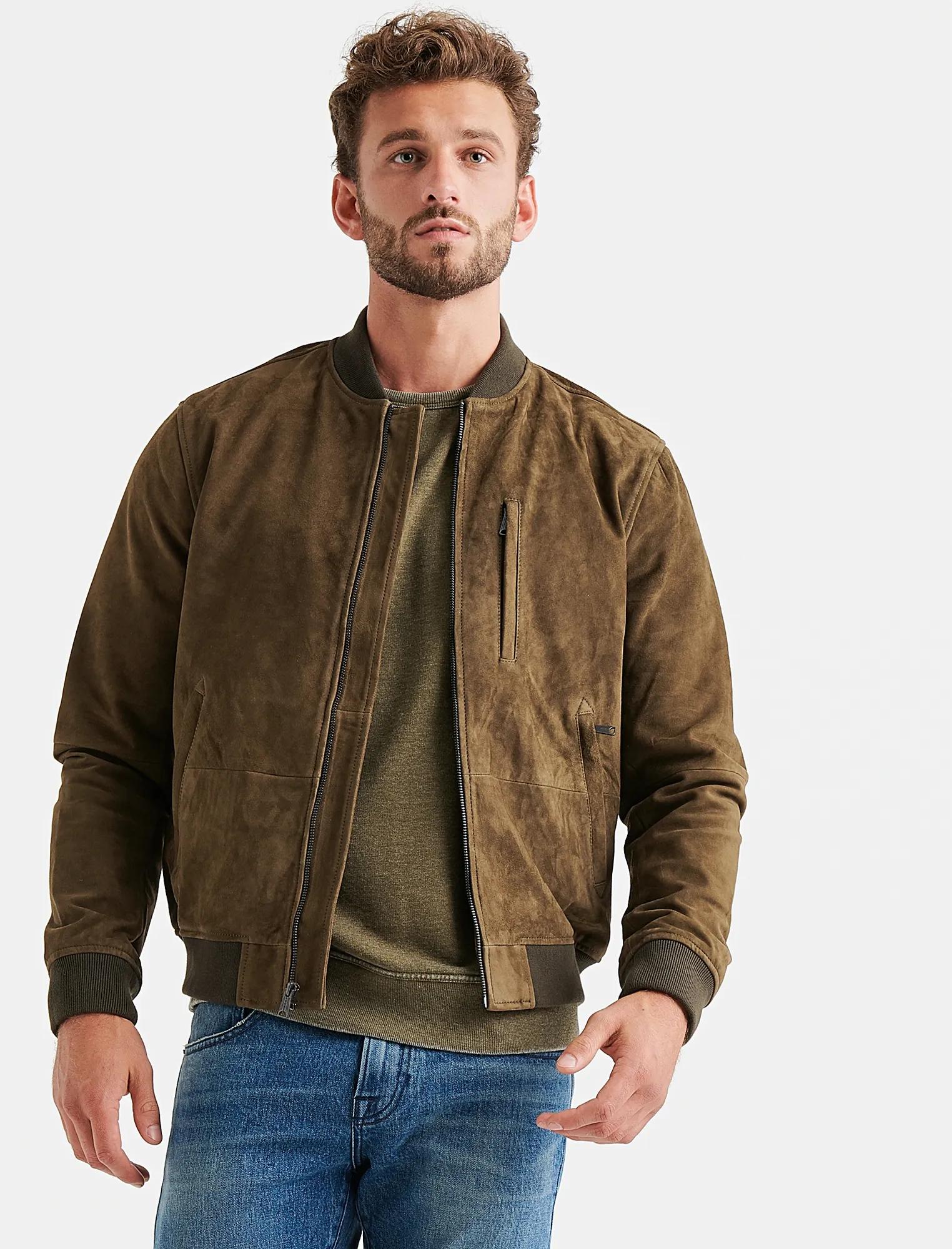 SUEDE BOMBER JACKET, image 1