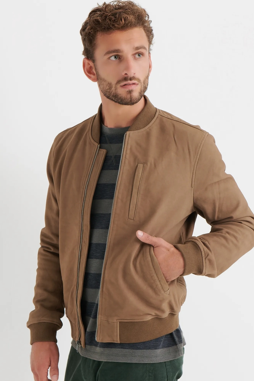 NUBUCK BOMBER JACKET, image 1