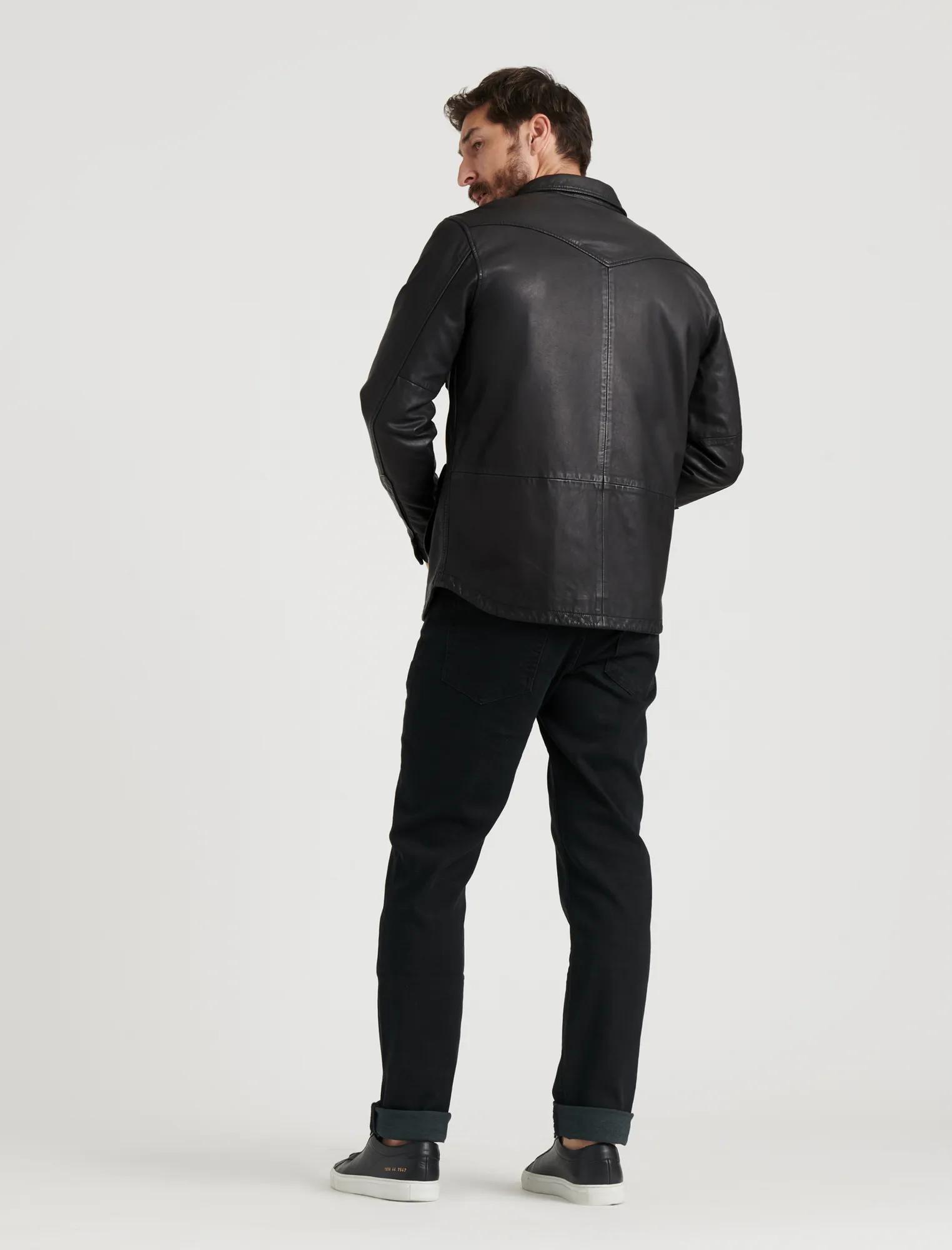LEATHER WESTERN SHIRT JACKET, image 6