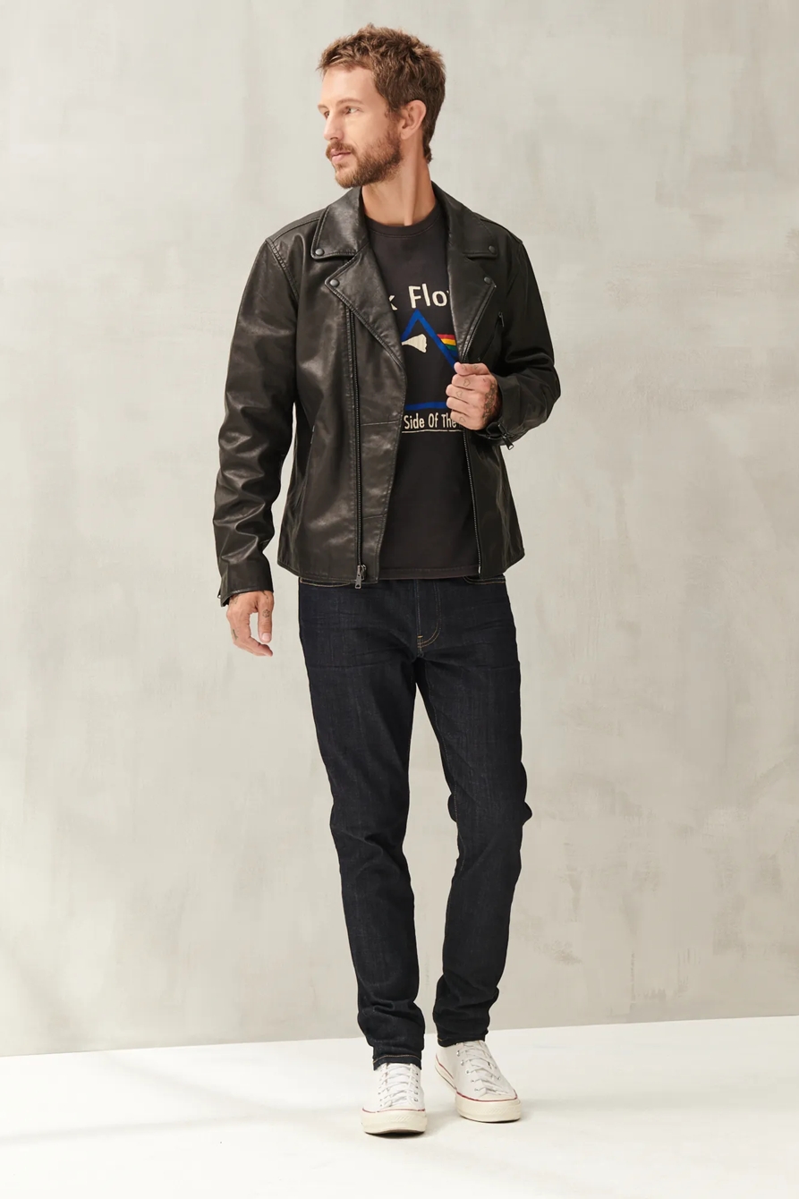 ASYMMETRICAL MOTO LEATHER JACKET, image 2