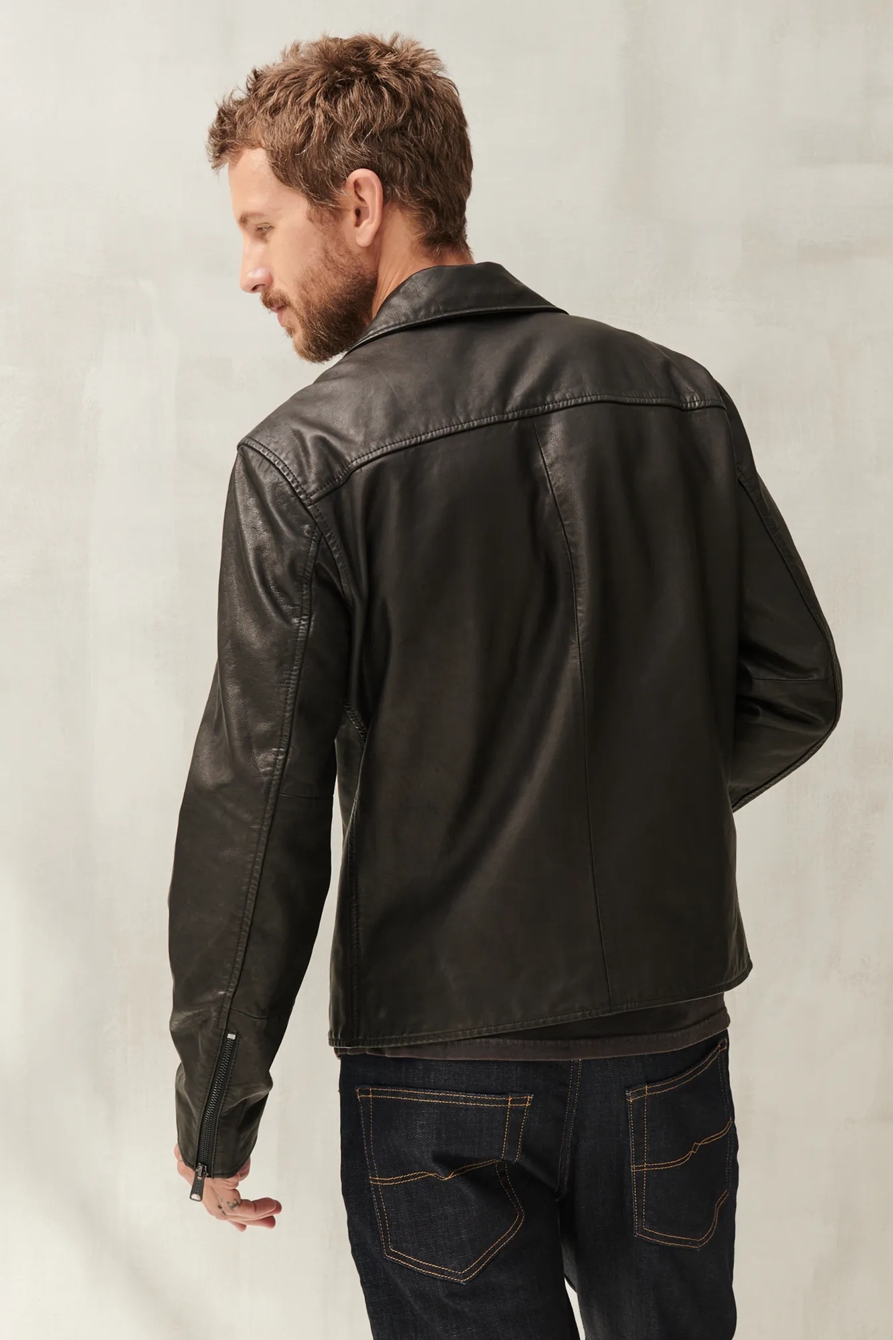 ASYMMETRICAL MOTO LEATHER JACKET, image 4