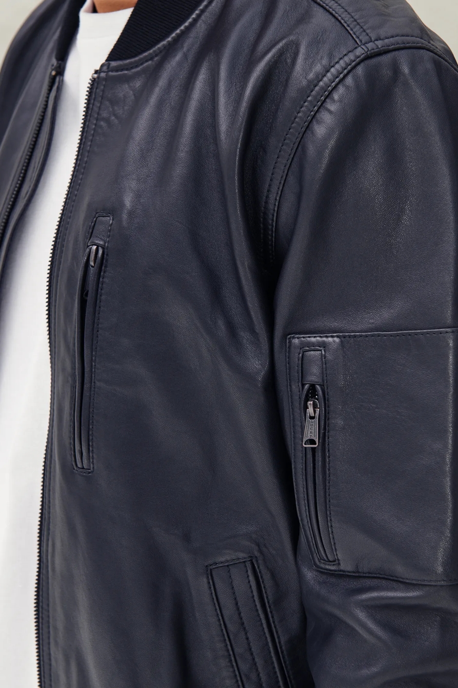 PREMIUM LEATHER MA 1 BOMBER, image 4