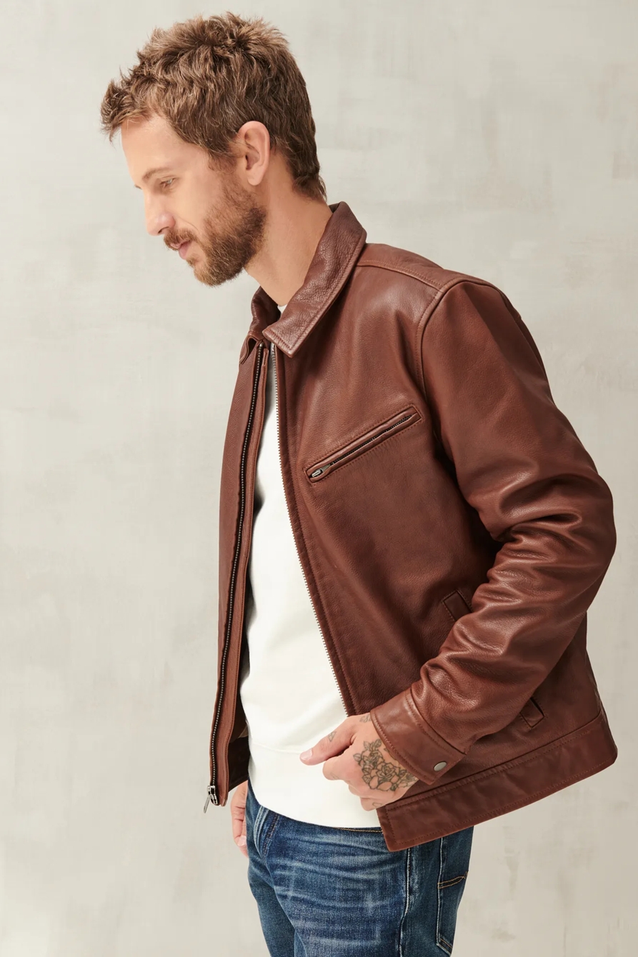 AVIATOR LEATHER JACKET, image 3