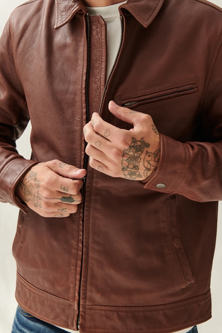 AVIATOR LEATHER JACKET, image 5