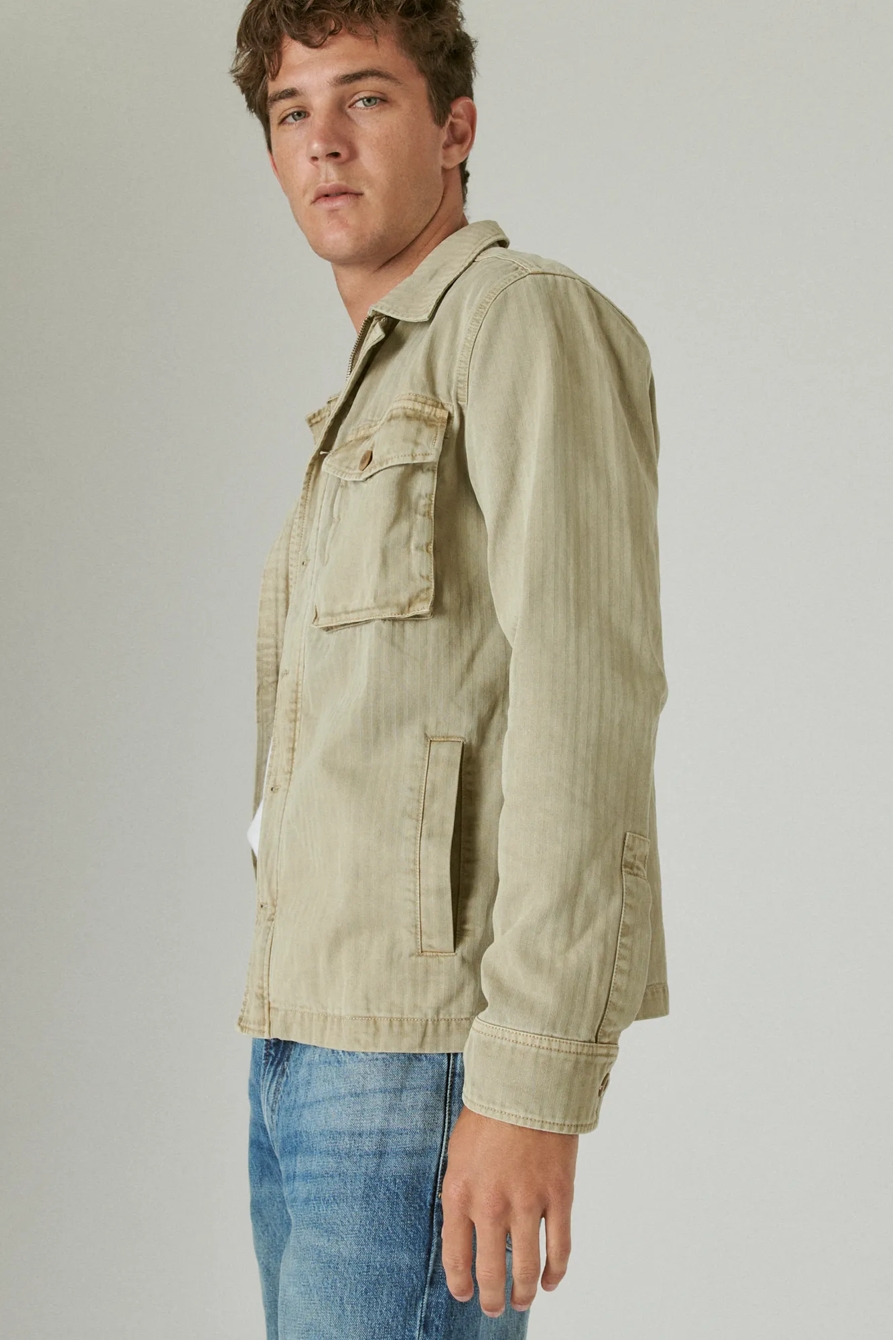 HERRINGBONE SHIRT JACKET, image 3