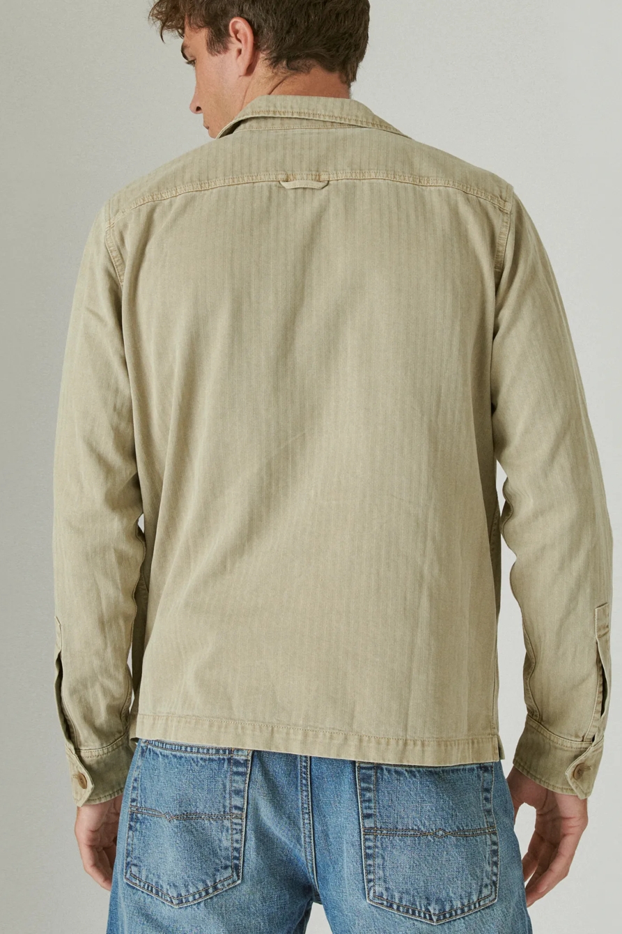 HERRINGBONE SHIRT JACKET, image 4