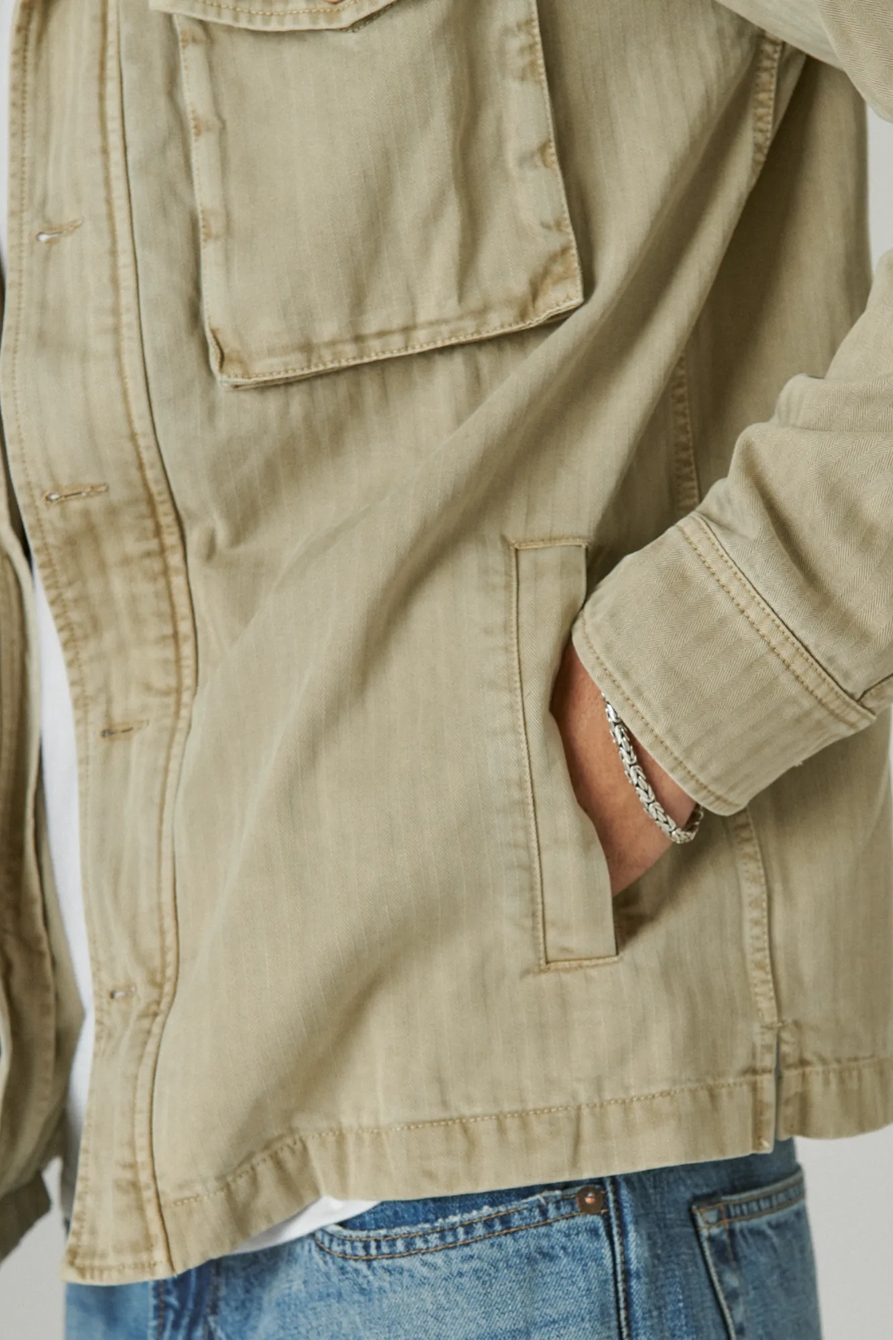 HERRINGBONE SHIRT JACKET, image 5