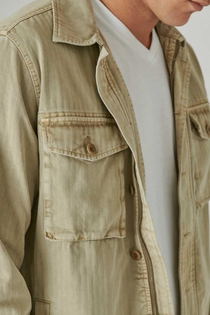 HERRINGBONE SHIRT JACKET, image 6