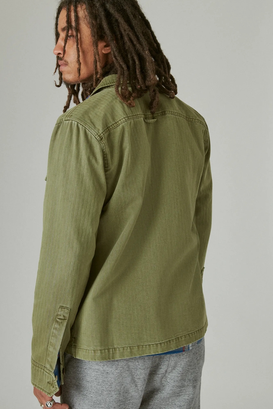 HERRINGBONE SHIRT JACKET, image 4
