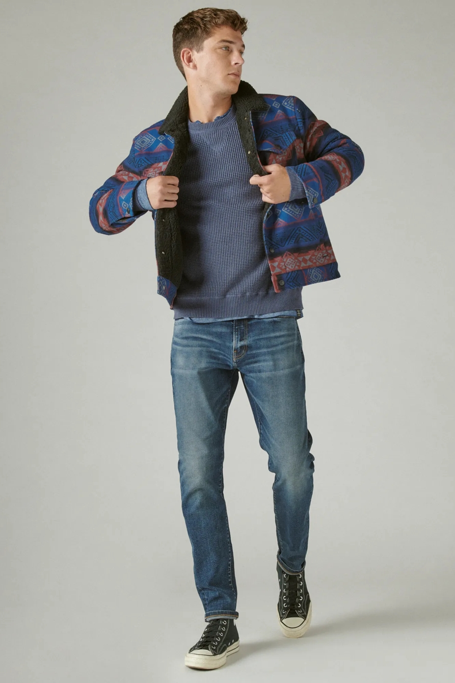 STRIPE SHERPA LINED TRUCKER JACKET, image 2