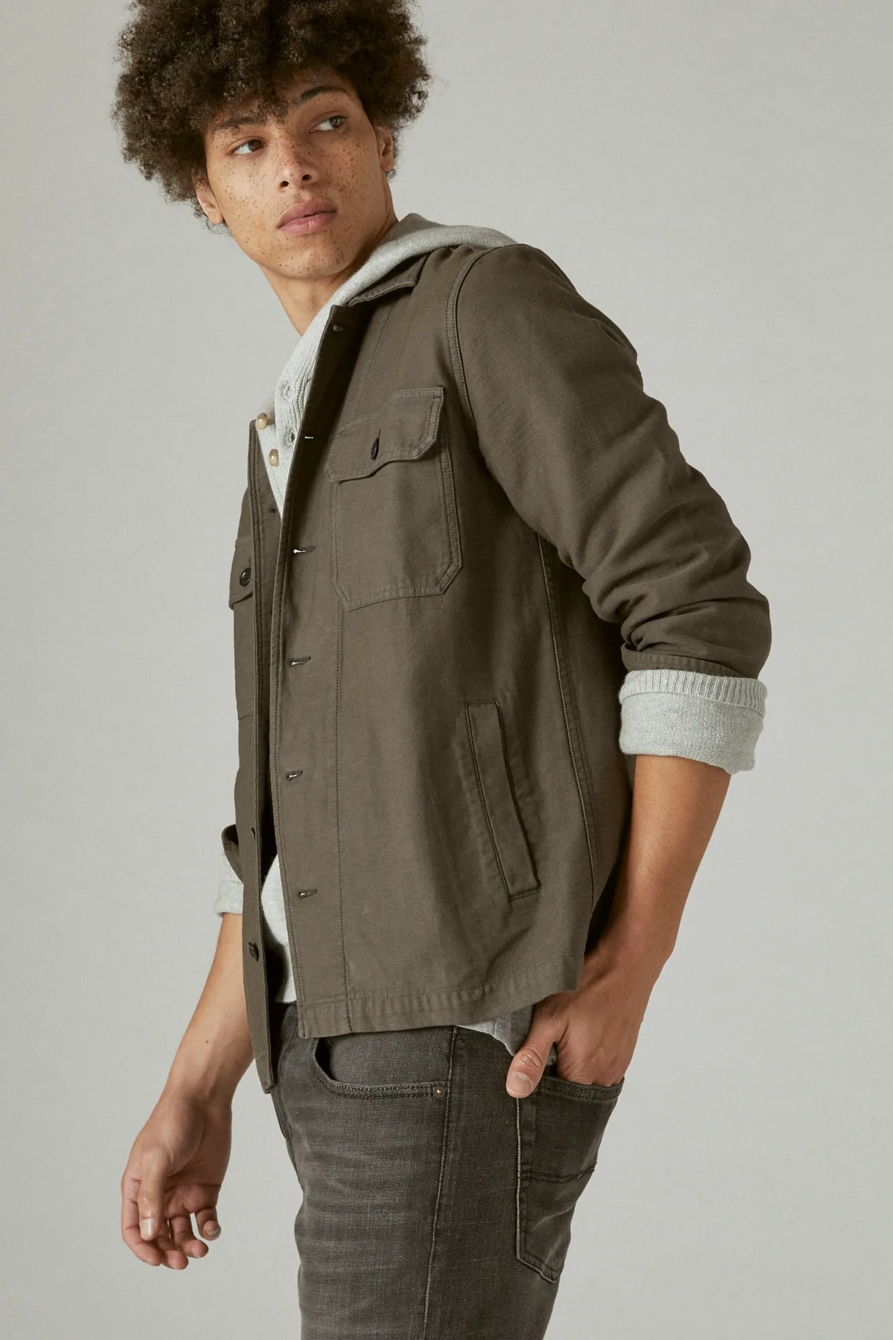SLUB TWILL SHIRT JACKET, image 3