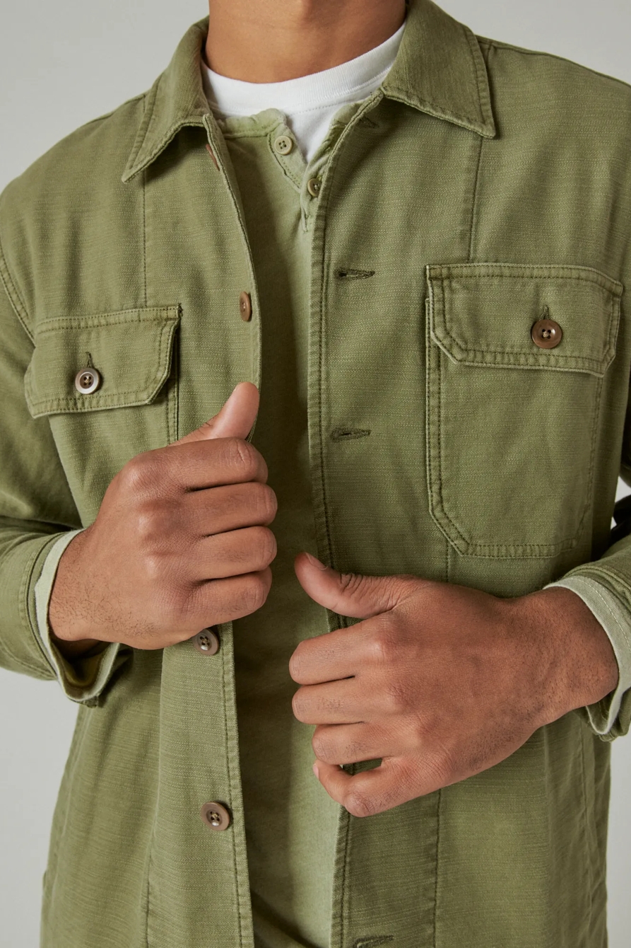 SLUB TWILL SHIRT JACKET, image 5