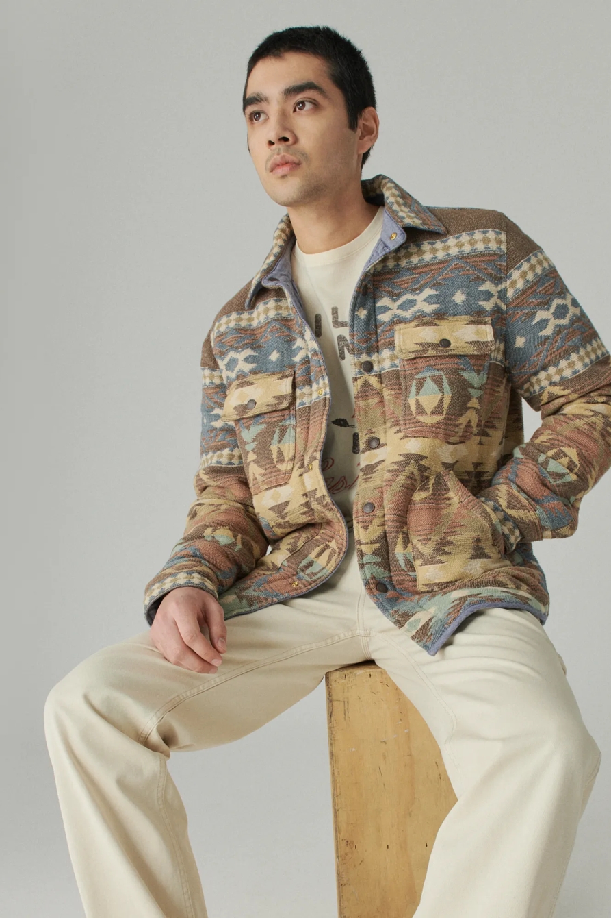 REVERSIBLE JACQUARD SHIRT JACKET, image 7