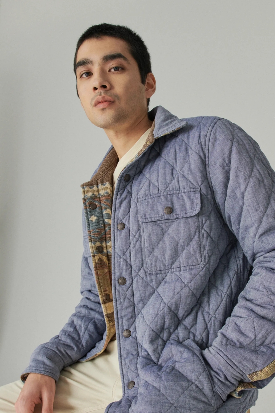 REVERSIBLE JACQUARD SHIRT JACKET, image 8