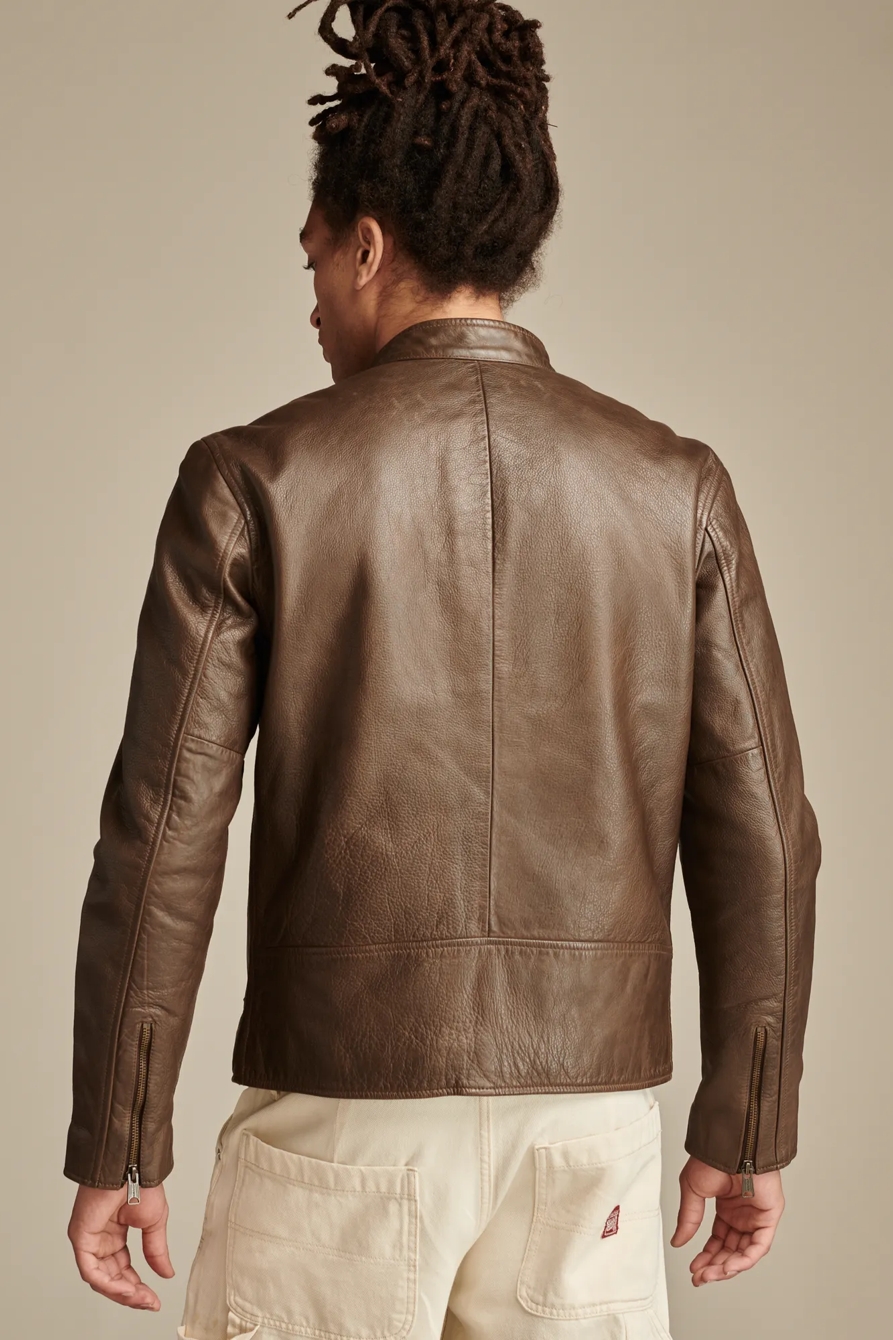 WASHED LEATHER BONNEVILLE JACKET | Lucky Brand WASHED LEATHER BONNEVILLE JACKET | Lucky Brand