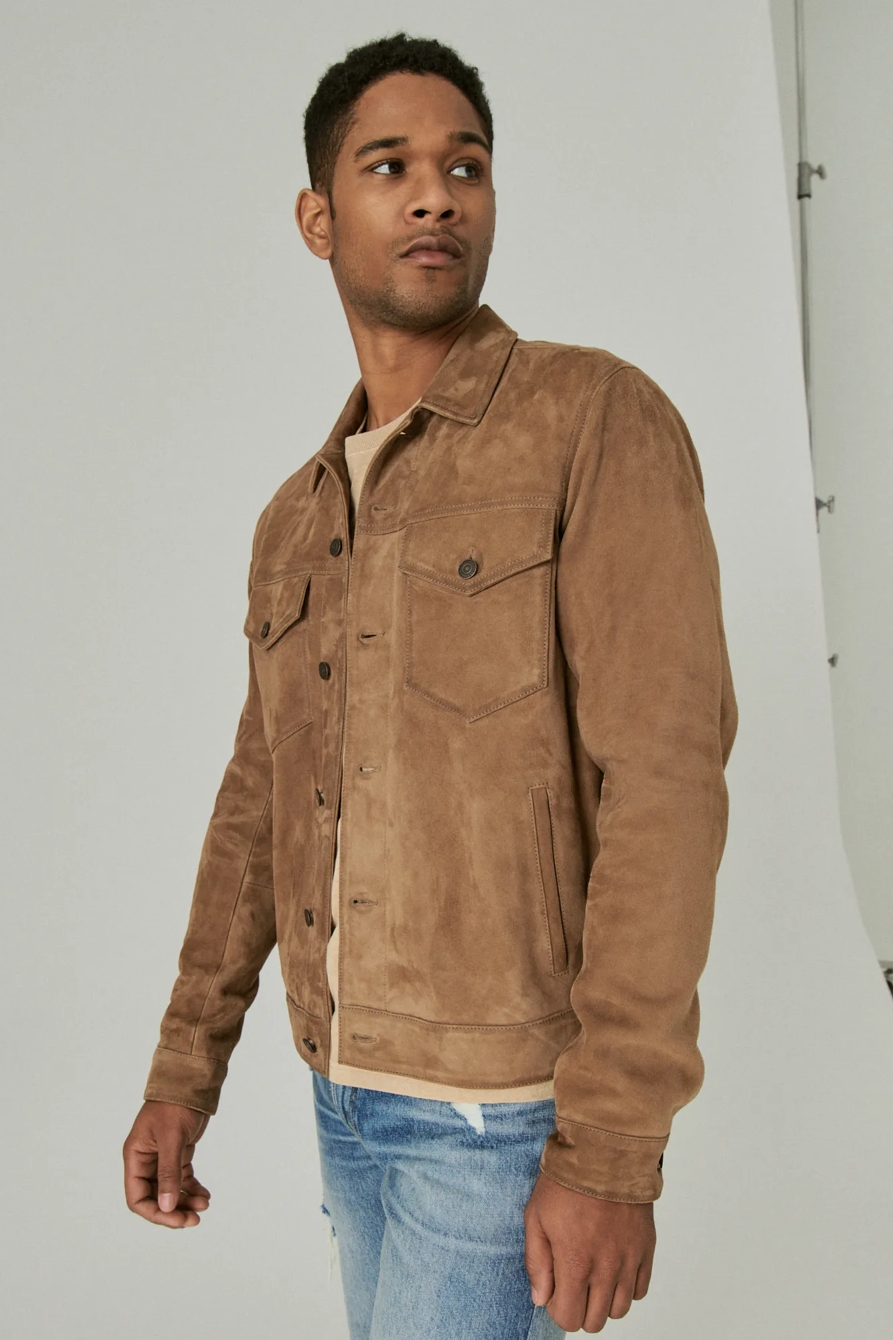 SUEDE TRUCKER JACKET., image 3