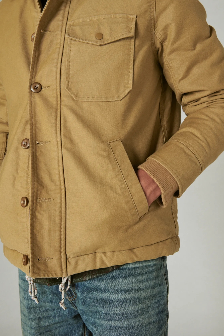 FAUX SHEARLING LINED BARN JACKET | Lucky Brand FAUX SHEARLING LINED BARN JACKET | Lucky Brand
