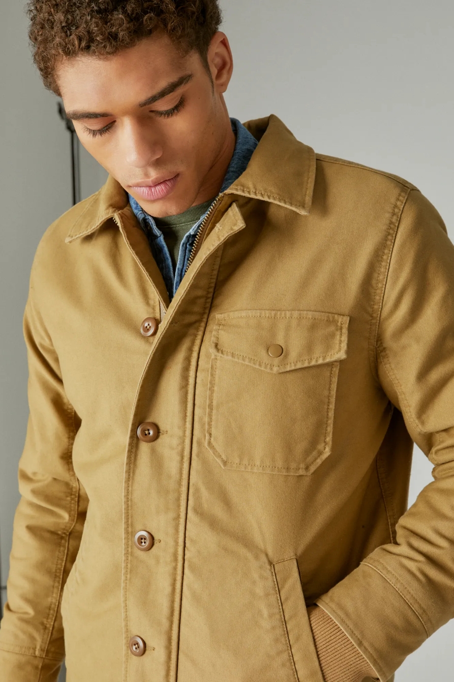 FAUX SHEARLING LINED BARN JACKET | Lucky Brand FAUX SHEARLING LINED BARN JACKET | Lucky Brand