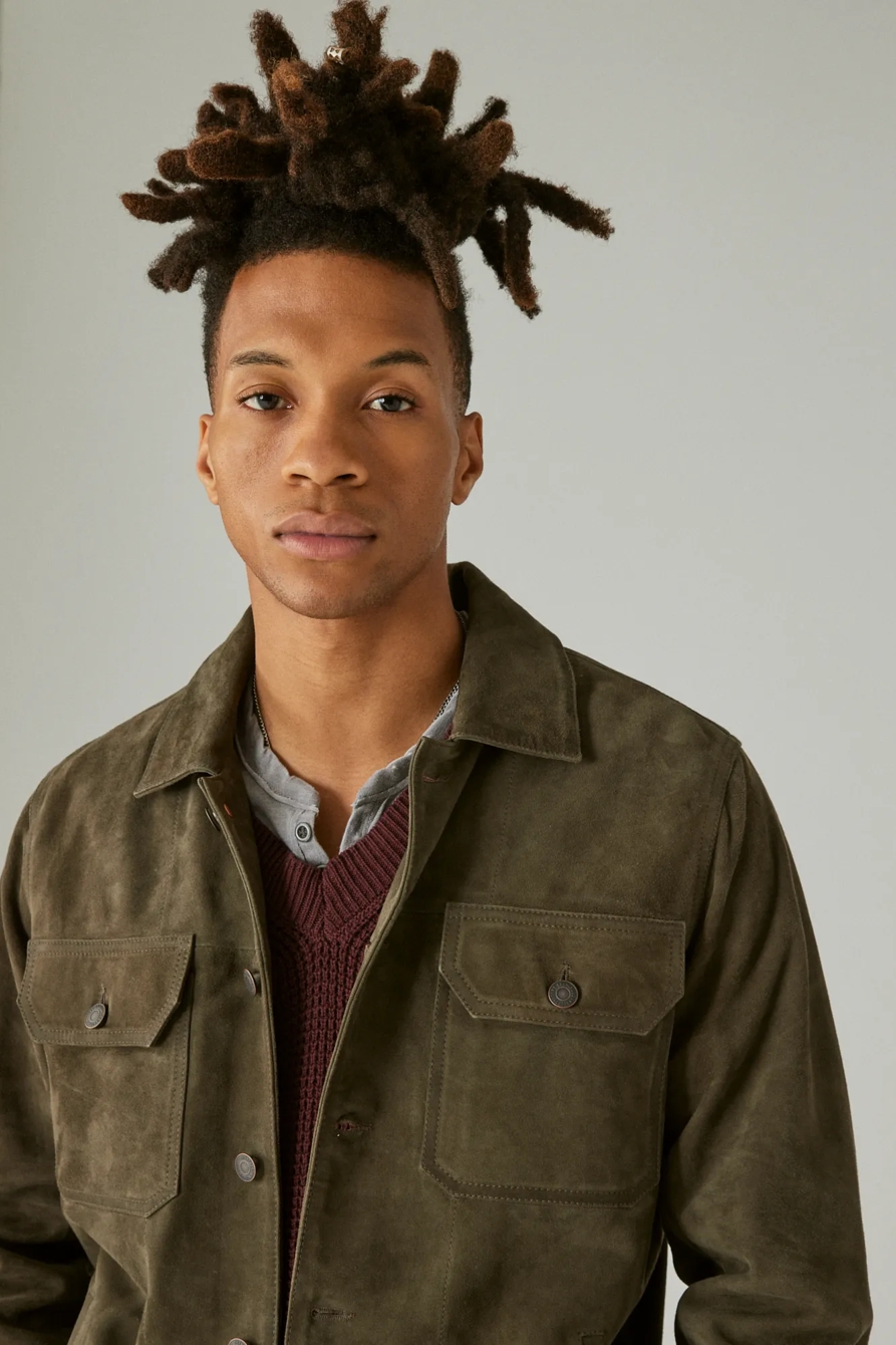 SUEDE MILITARY SHIRT JACKET, image 3