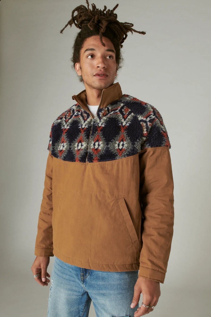 FAUX SHEARLING MIX ANORAK, image 2
