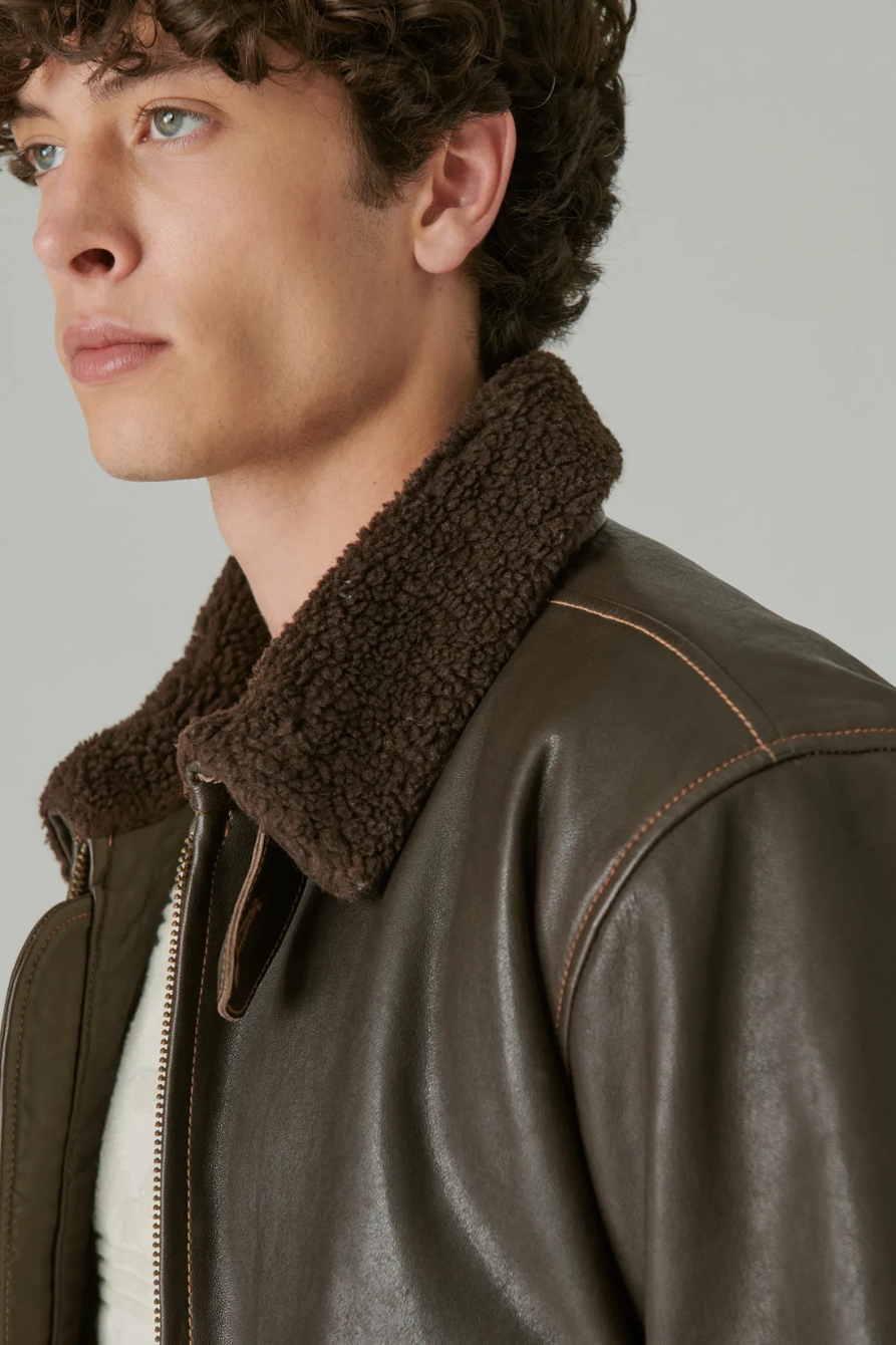 LEATHER FLIGHT JACKET, image 2