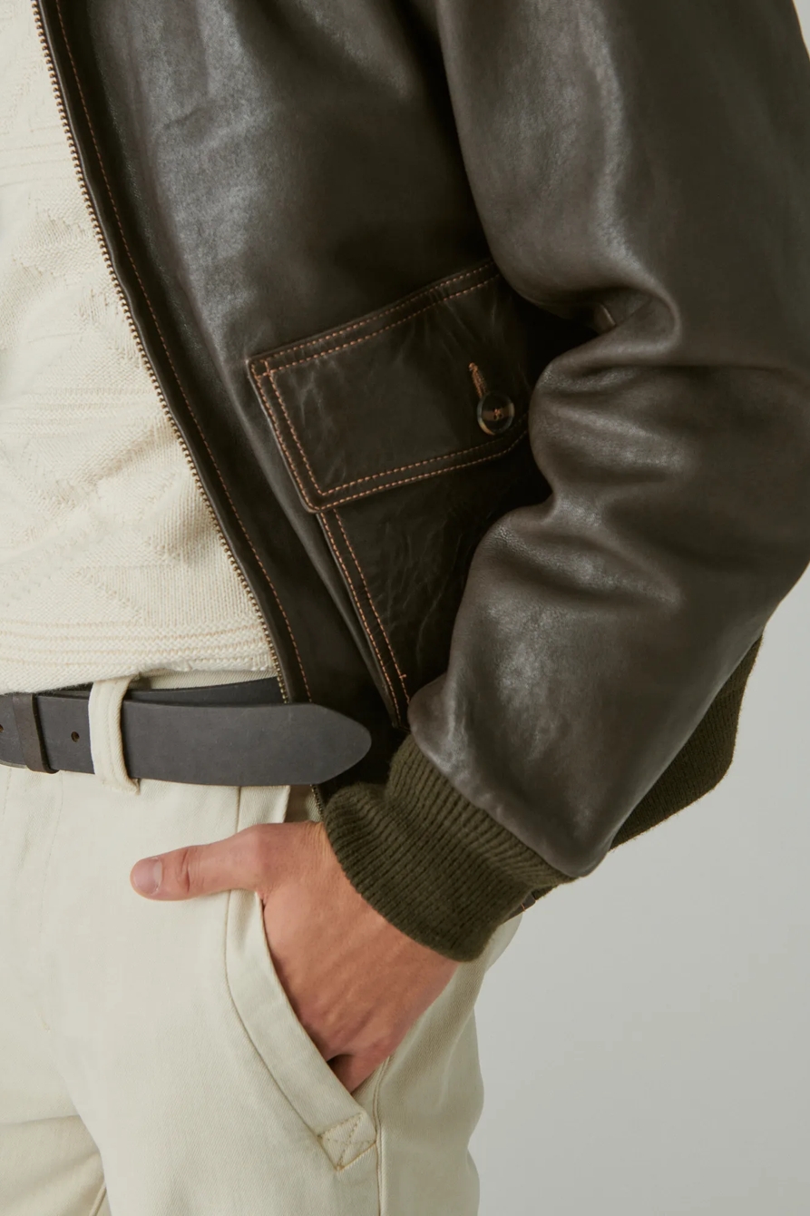 LEATHER FLIGHT JACKET, image 5
