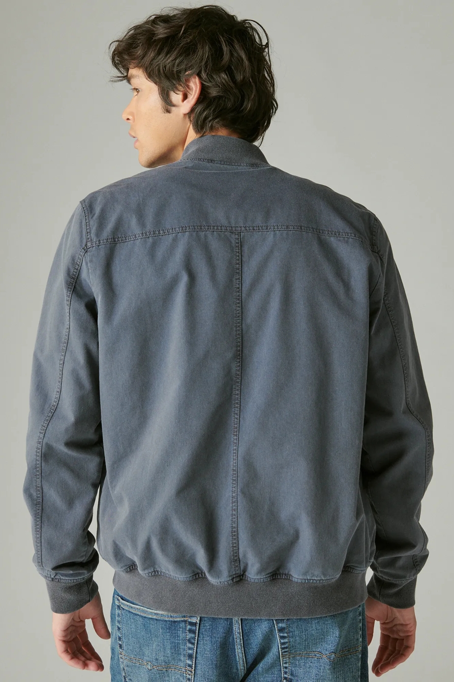 COTTON NYLON BOMBER JACKET, image 3