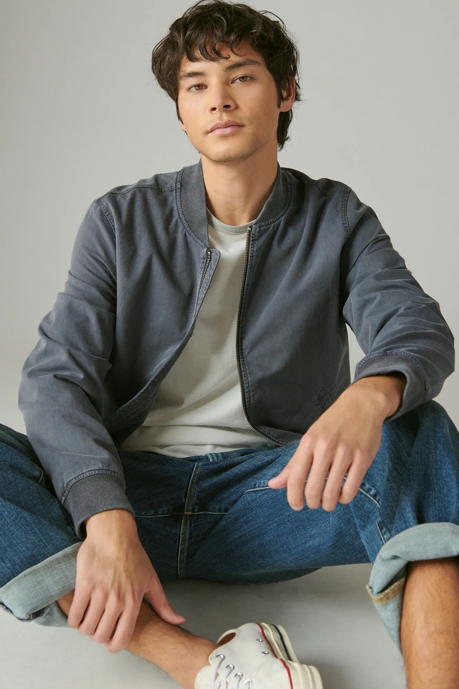 COTTON NYLON BOMBER JACKET, image 5