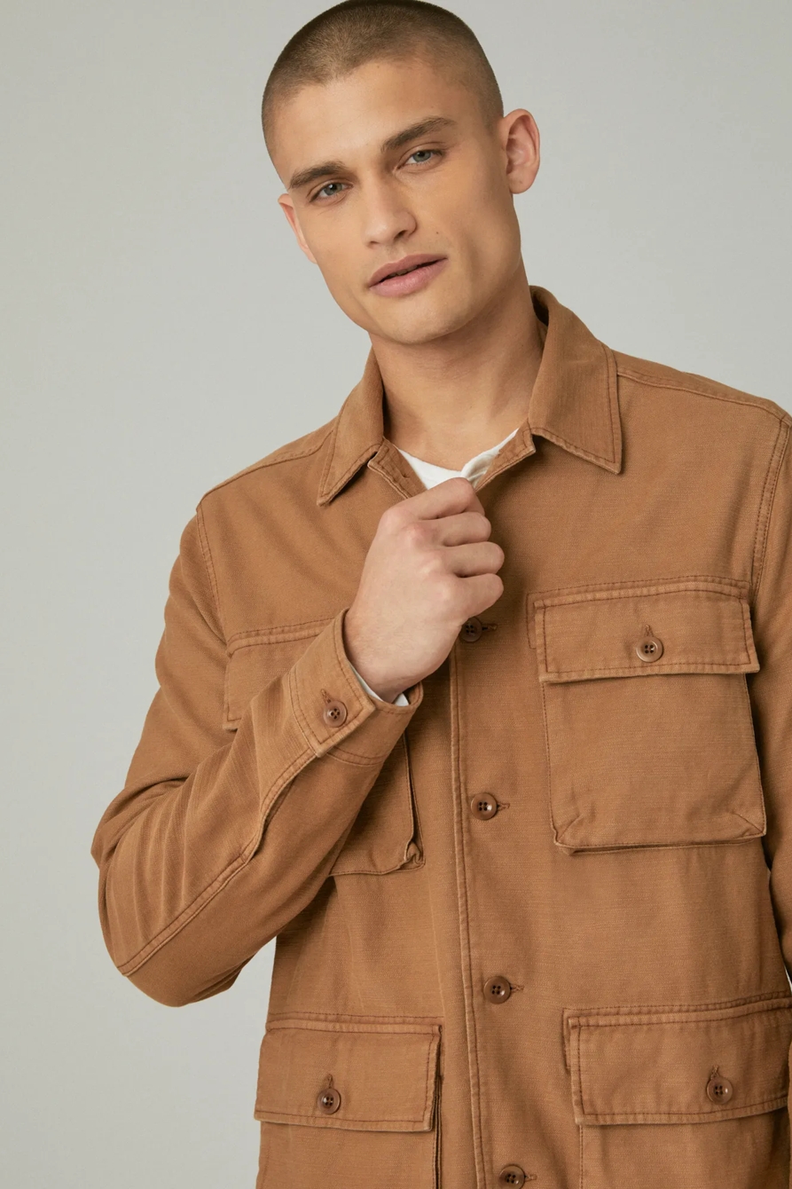SLUB TWILL MILITARY JACKET, image 4