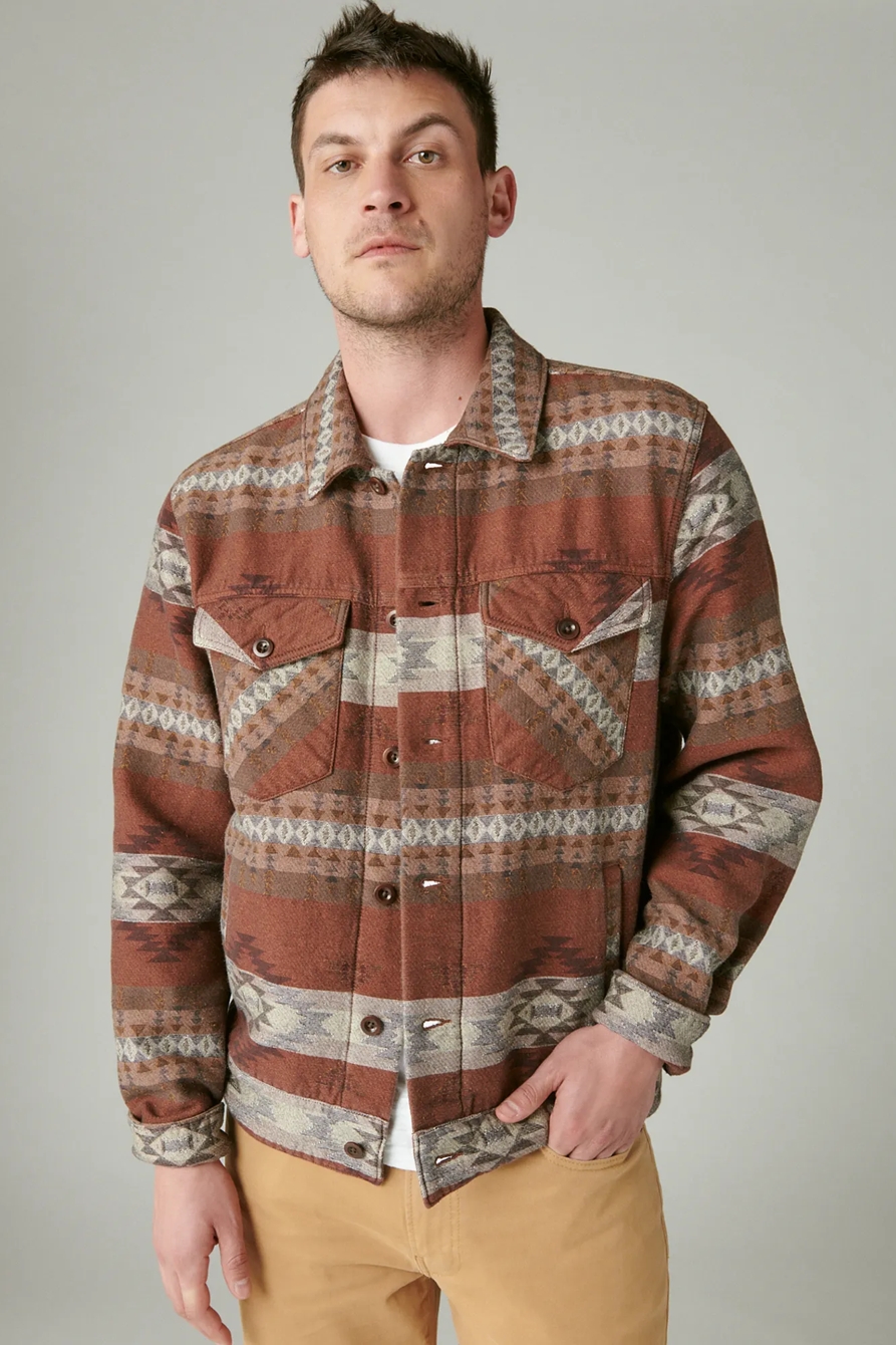 JACQUARD TRUCKER JACKET, image 2