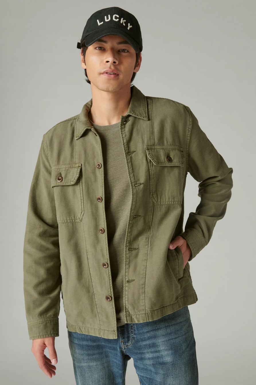 SLUB TWILL SHIRT JACKET, image 2