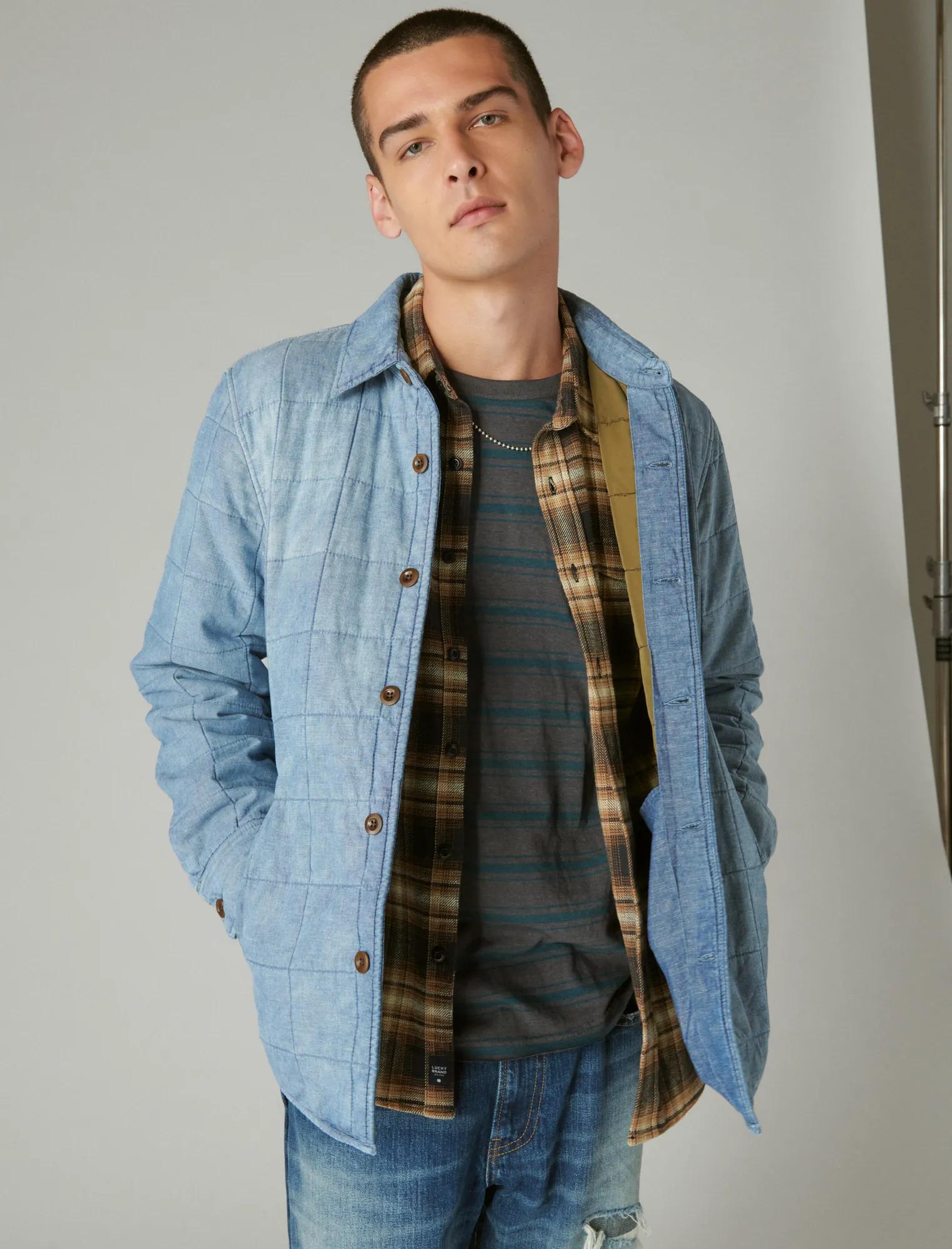 トップス SACRA 23SS LINEN COTTON CHAMBRAY GILET Casual Chambray Vest | Talbots