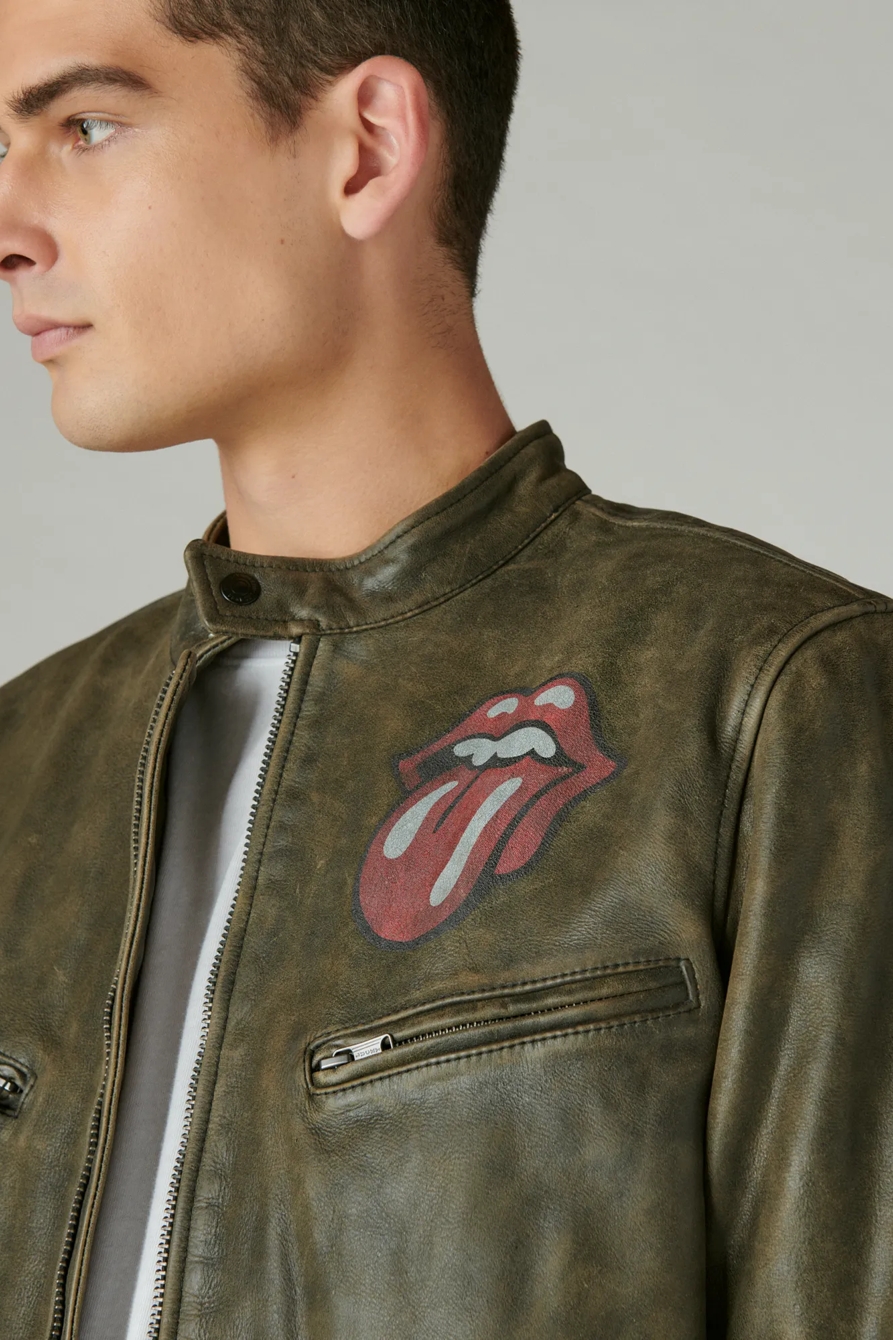 ROLLING STONES WASHED LEATHER BONNEVILLE JACKET, image 3