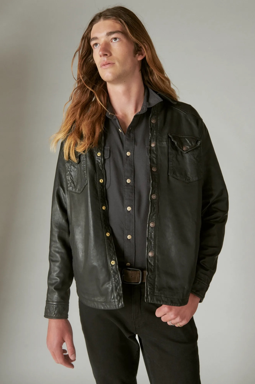 LEATHER WESTERN SHIRT, image 2