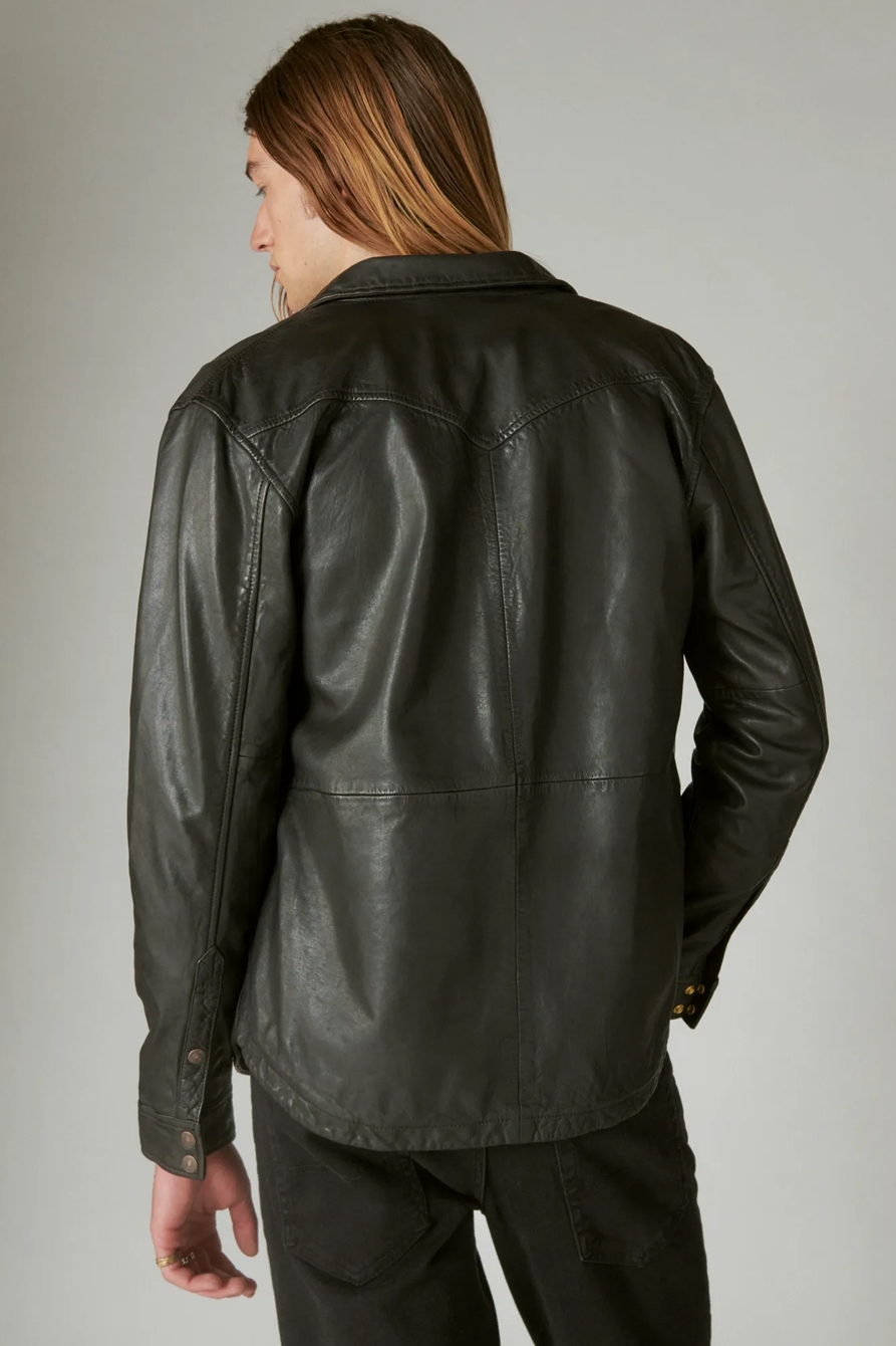 LEATHER WESTERN SHIRT, image 3