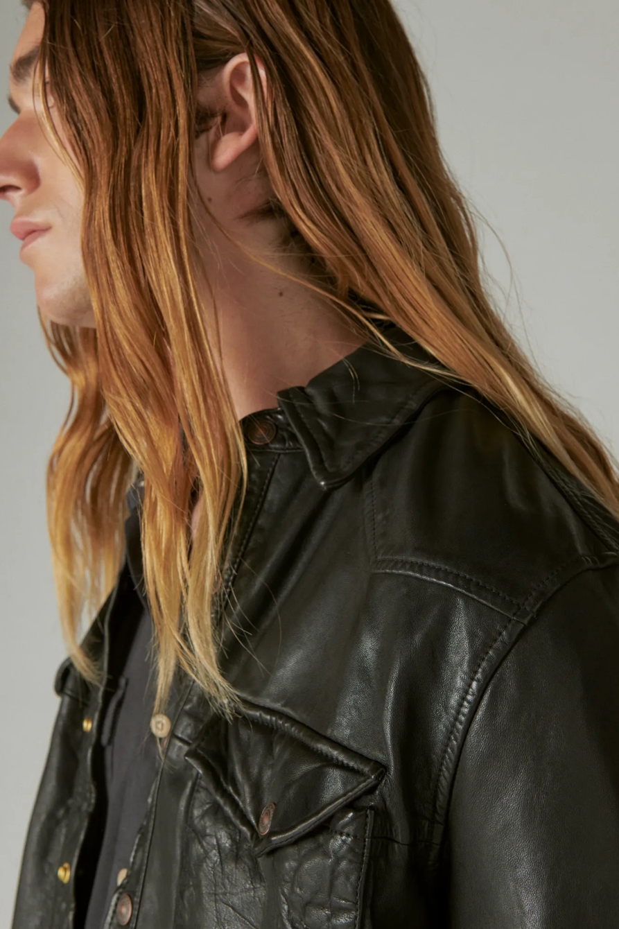LEATHER WESTERN SHIRT, image 4