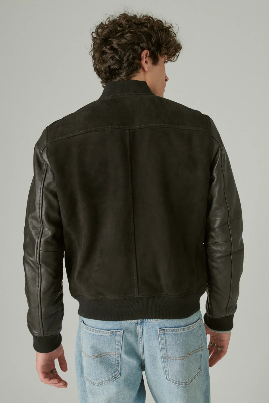 LEATHER BOMBER JACKET, image 3