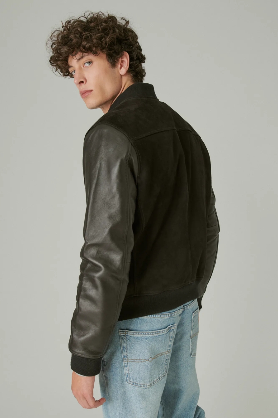 LEATHER BOMBER JACKET, image 4