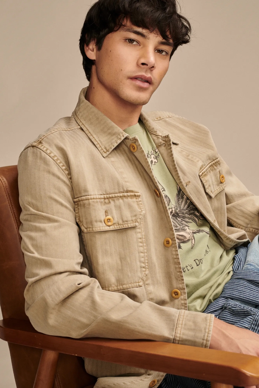 HERRINGBONE SHIRT JACKET, image 2