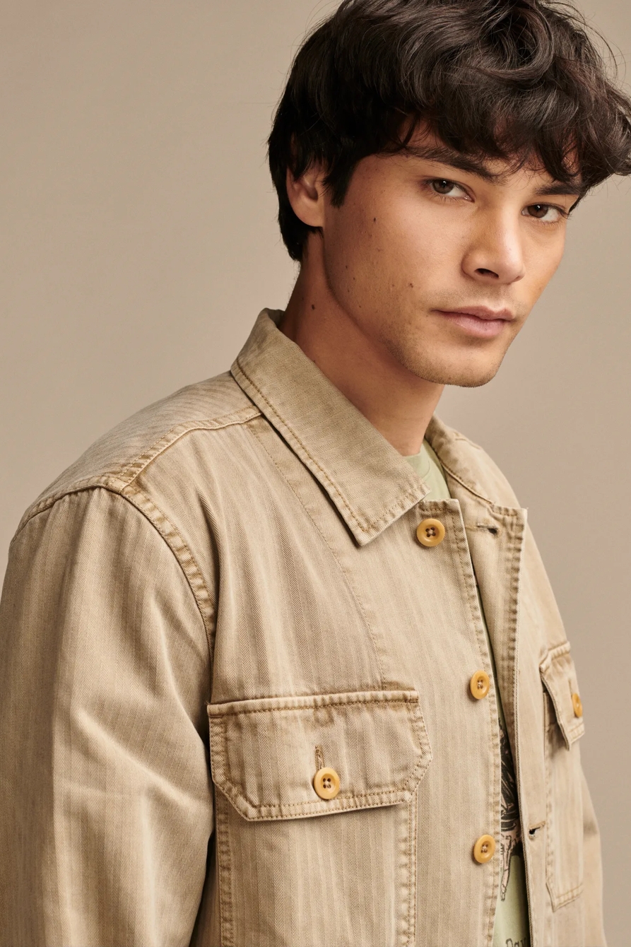 HERRINGBONE SHIRT JACKET, image 3