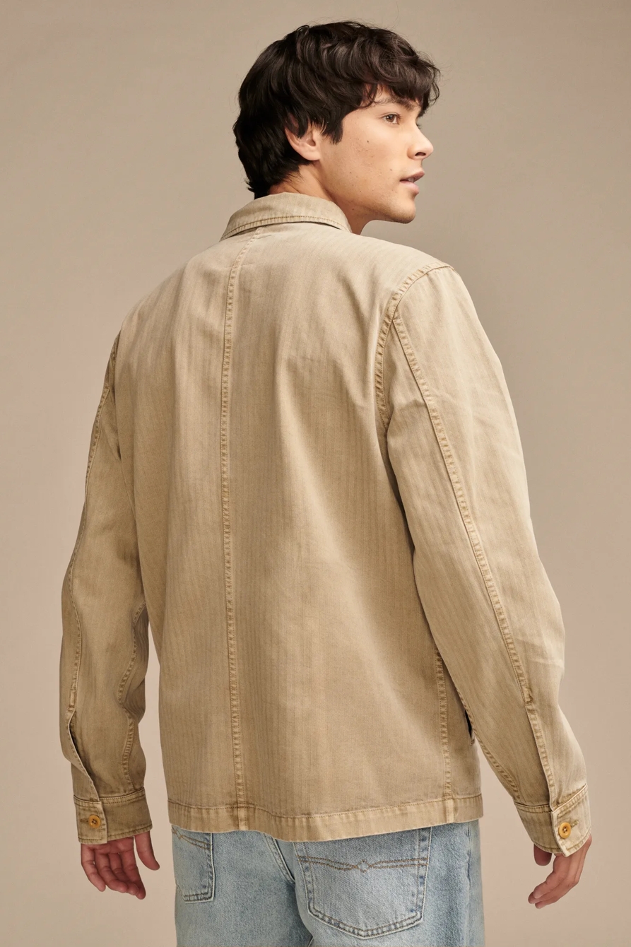 HERRINGBONE SHIRT JACKET, image 4