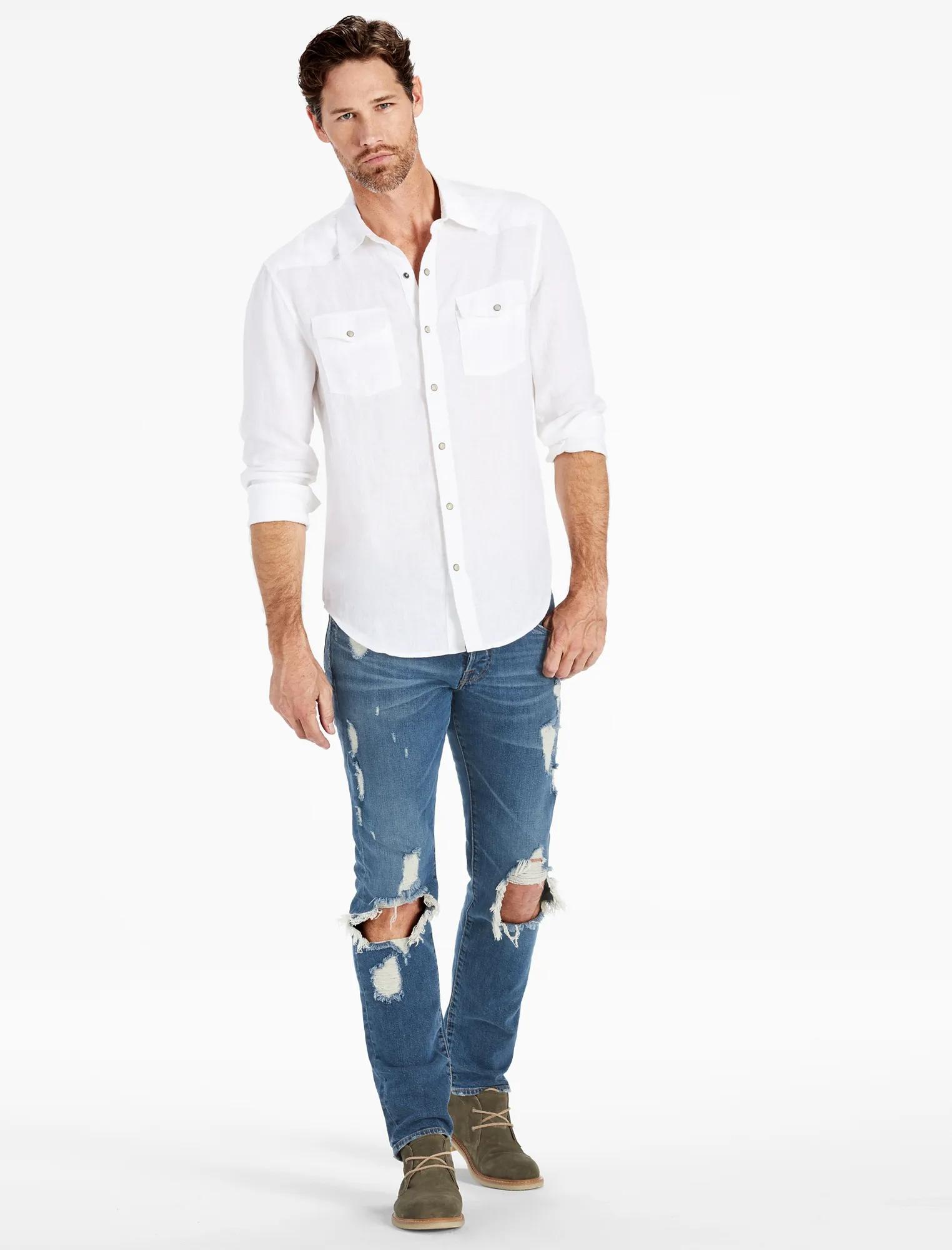 LAGUNA LINEN WESTERN SHIRT, image 2