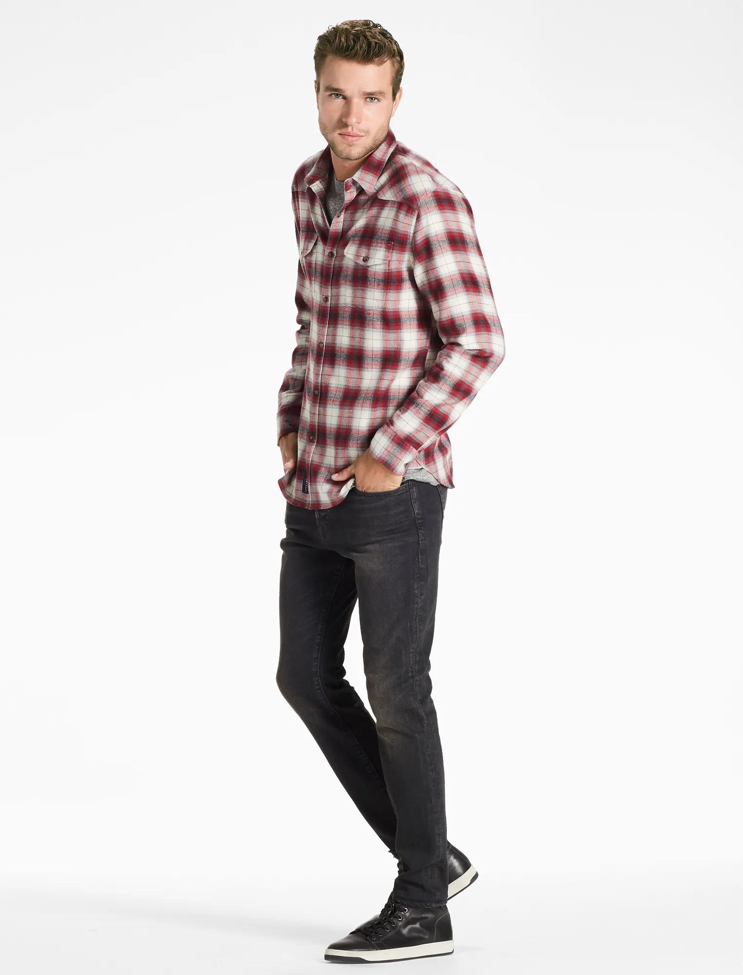 Saturday Stretch Western Flannel Shirt, image 2