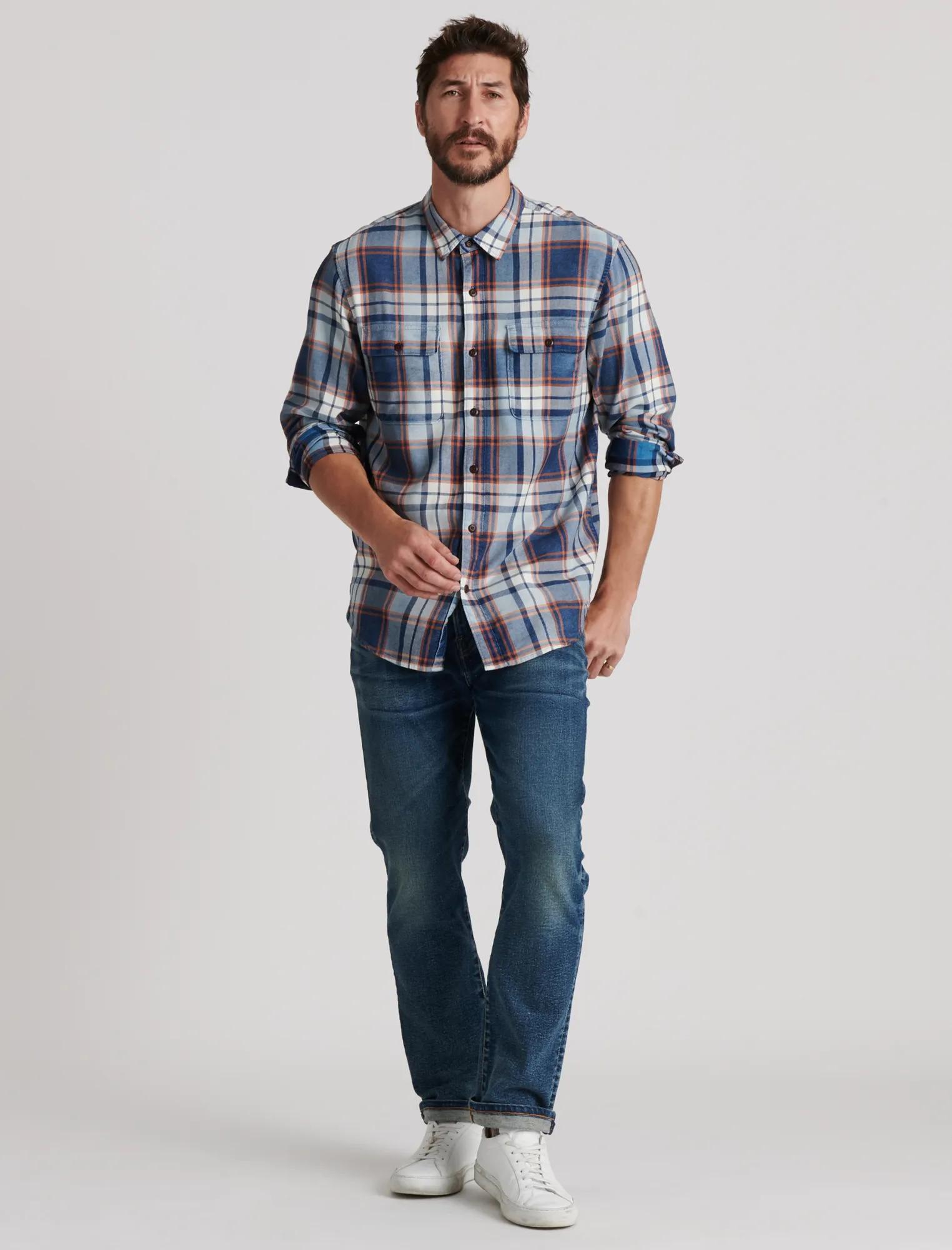 INDIGO CAMP TWILL SHIRT, image 2