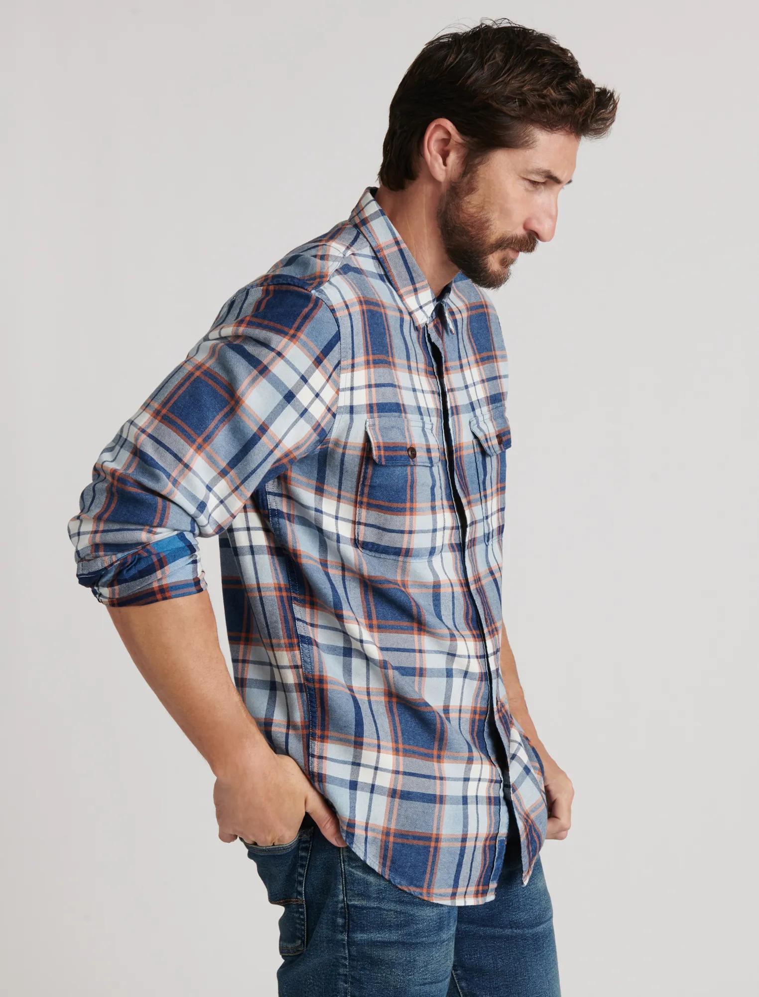 INDIGO CAMP TWILL SHIRT, image 3