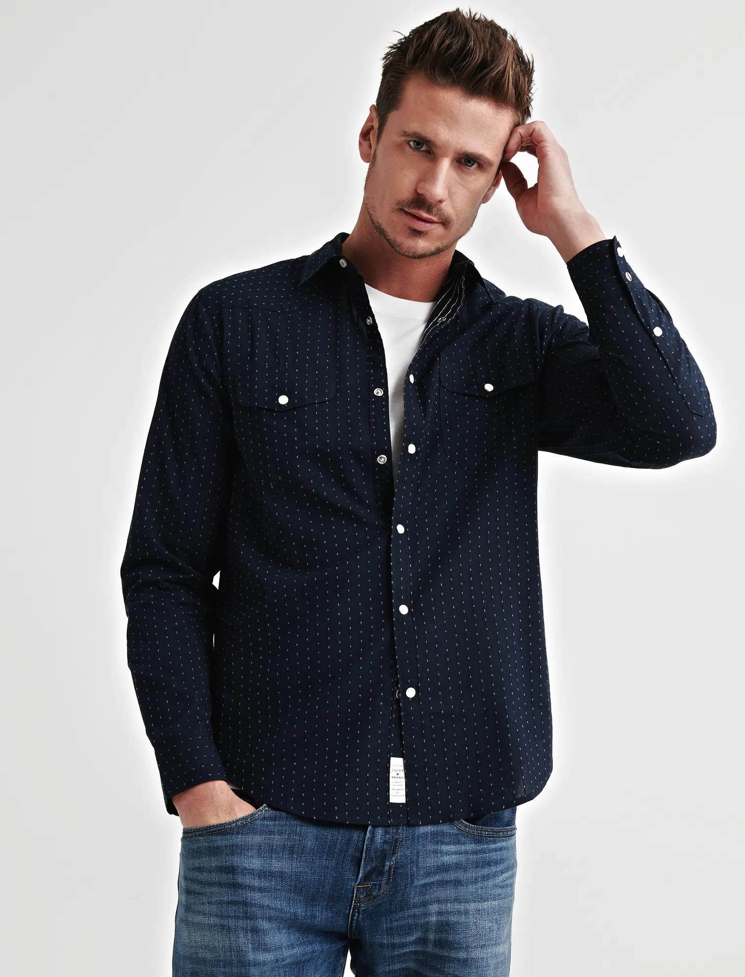 LONG SLEEVE SANTA FE WESTERN SHIRT, image 1