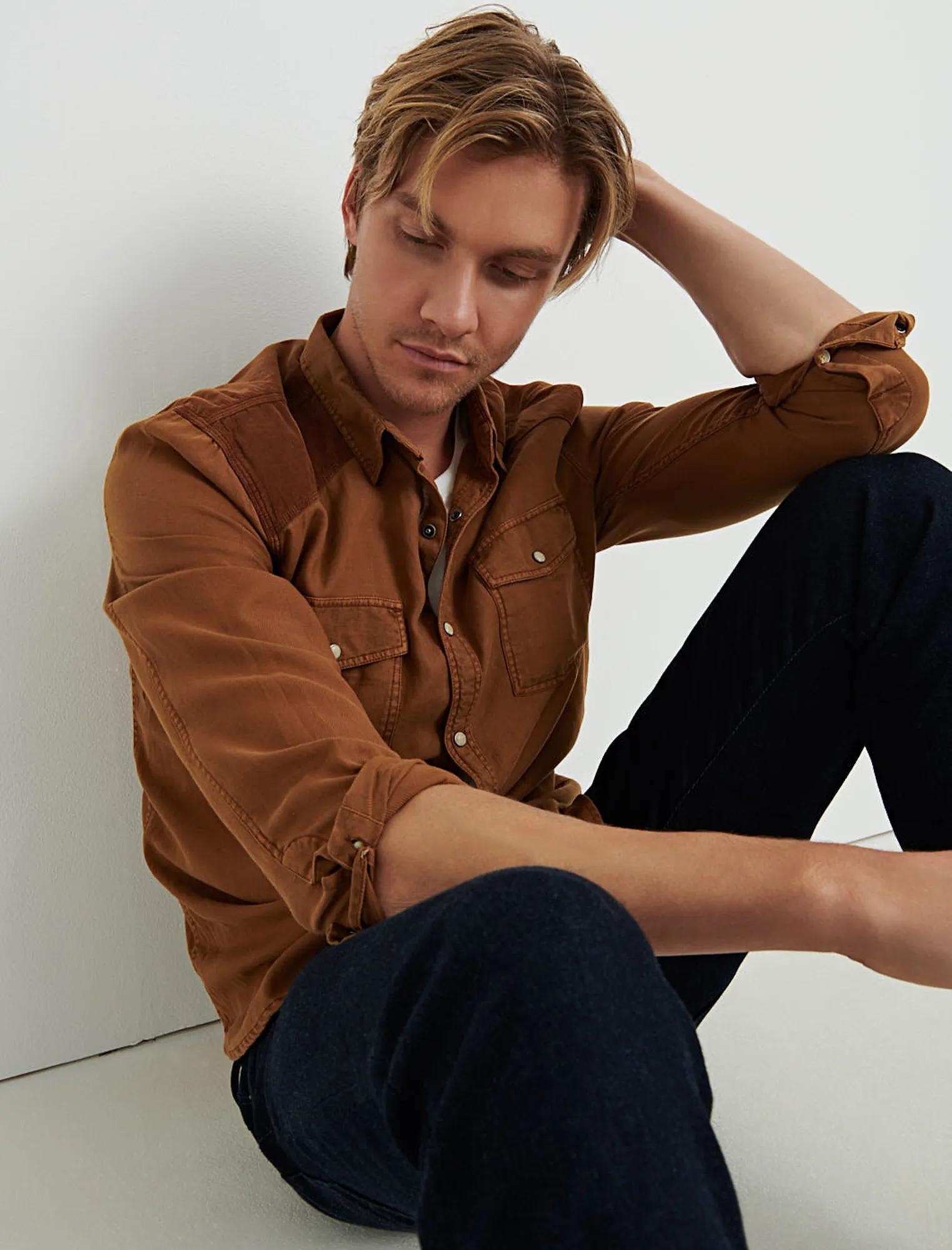 CORDUROY YOKE WESTERN SHIRT, image 1