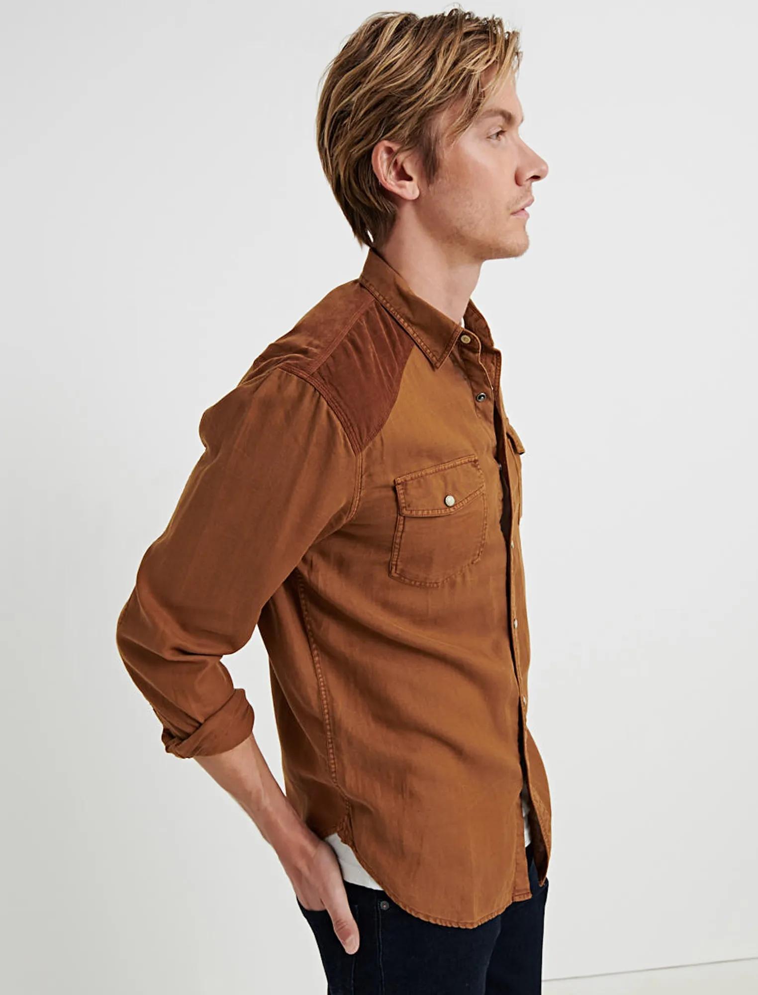 CORDUROY YOKE WESTERN SHIRT, image 2