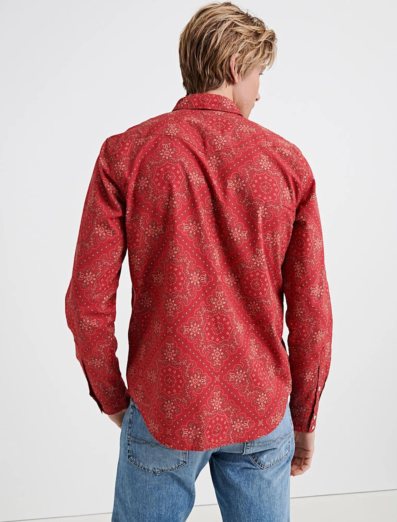 BANDANA PRINT SANTA FE WESTERN SHIRT, image 3
