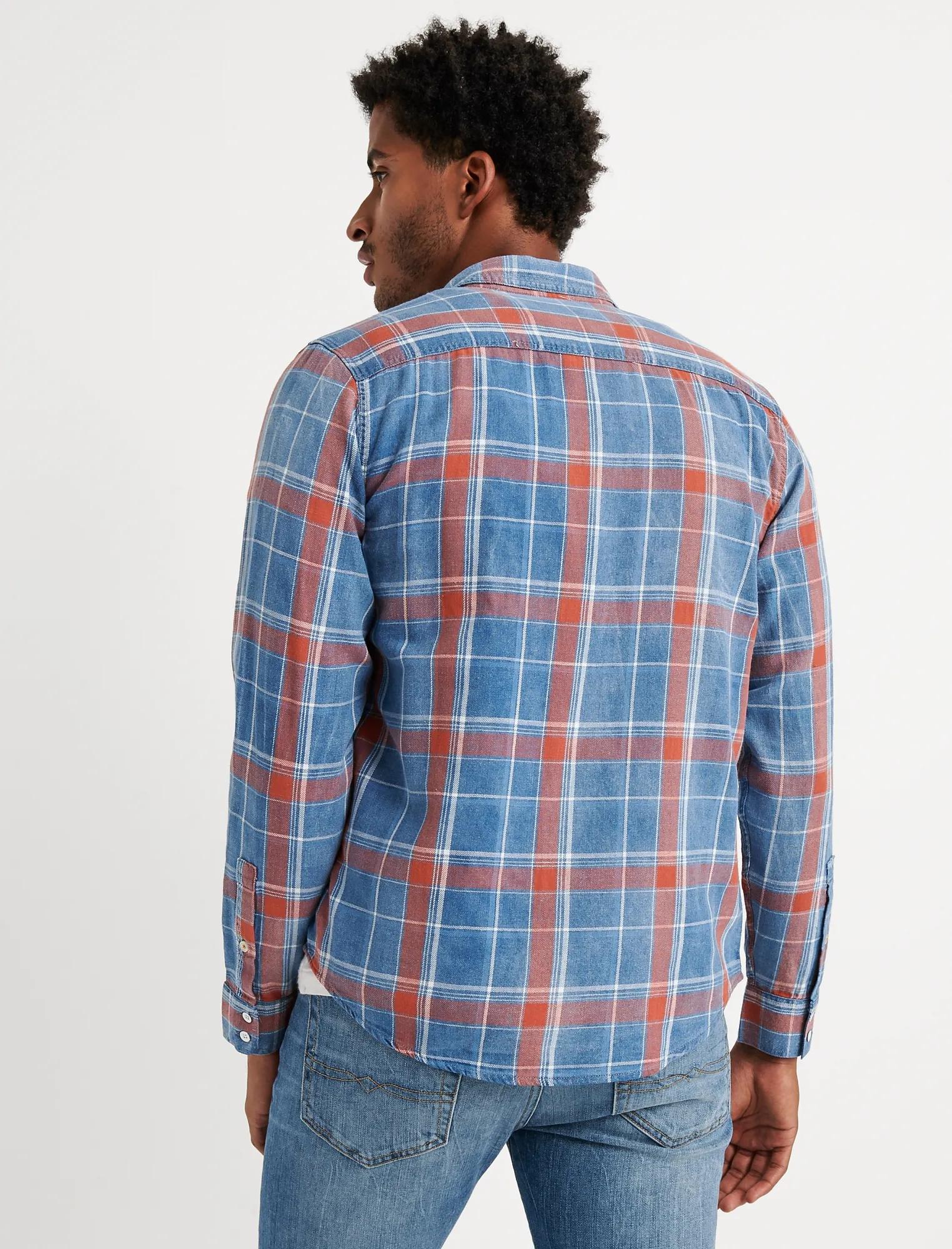 SLIM FIT AXE INDIGO SHIRT, image 3